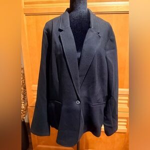 Old Navy Black One Button Blazer Jacket Women’s XXL